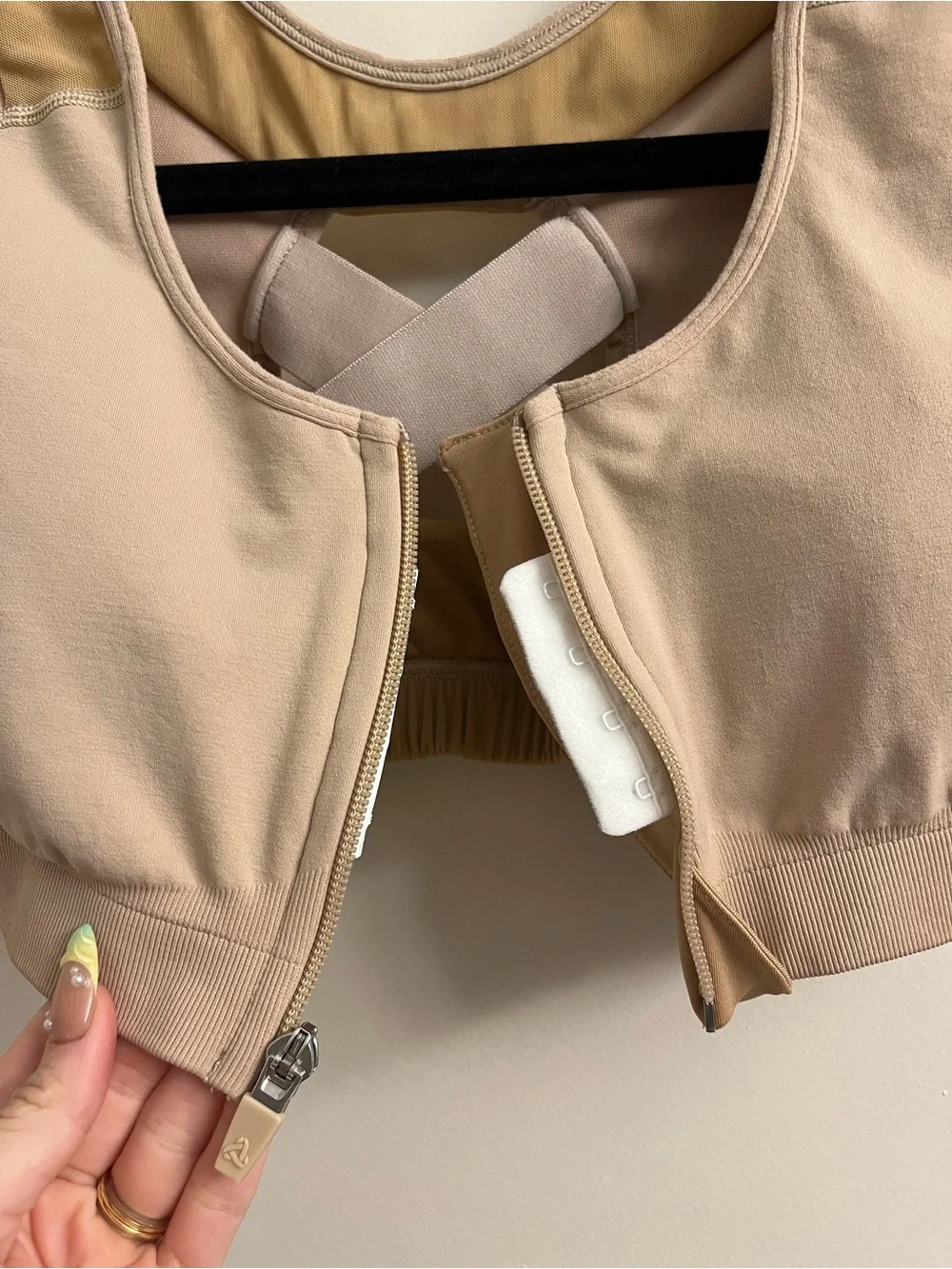 Alignmed Zipper Posture Sports Bra Large